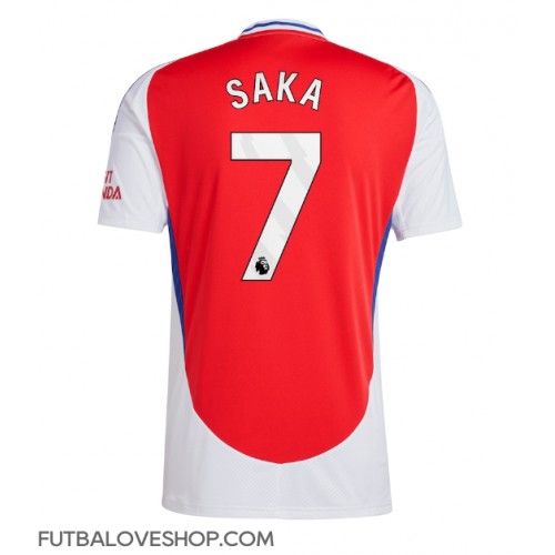 Dres Arsenal Bukayo Saka #7 Domáci 2024-25 Krátky Rukáv